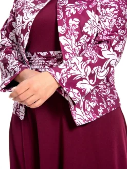 Women‘s Plus Size Curve Dress Set Print Crew Neck Long Sleeve Spring Fall Elegant Maxi Long Dress Formal Party Dress -HANs Plus Size Style Shop aavigm1694769845007