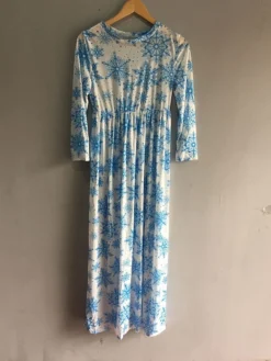 Women‘s Christmas Holiday Casual Vintage Dress Long Dress Maxi Dress Party Ruched Patchwork Santa Claus Crew Neck Long Sleeve Regular Fit Fall Winter 2023 Black White S M L XL -HANs Plus Size Style Shop adjypy1694165888691