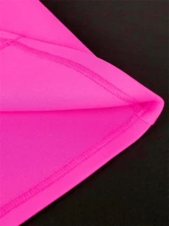 Women's Plus Size Curve Party Dress Bodycon Sheath Dress Plain Long Dress Maxi Dress Short Sleeve Ruffle Backless V Neck Fashion Party Fuchsia Fall Winter XL XXL 3XL 4XL -HANs Plus Size Style Shop asrdrf1694151483287