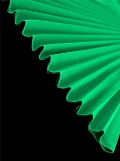 Women‘s Plus Size Curve Party Dress Cocktail Dress Wedding Guest Dress Midi Dress Purple Green Short Sleeve Pure Color Pleated Summer Spring Fall V Neck Fashion Wedding Guest Vacation Summer Dress -HANs Plus Size Style Shop azcxsv1691723464616