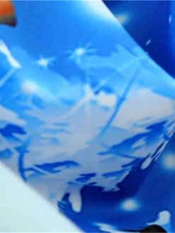 Women's Christmas Swing Dress Vintage Dress Midi Dress Blue Purple Fuchsia Red Sleeveless Santa Claus Backless Print Winter Fall Halter Neck Vacation Stylish Elegant 2022 S M L XL XXL -HANs Plus Size Style Shop bqkwrc1666168100382