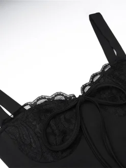 Women's Bodycon Semi Formal Dress Slip Dress Long Dress Maxi Dress Lace Backless Party Holiday Date Fashion Sexy Strap Sleeveless 2023 Regular Fit Black White Orange Color S M L Size -HANs Plus Size Style Shop bxmhix1694414251964