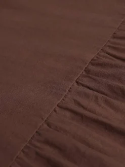 Women's Plus Size Work Dress Black Dress White Dress Fashion Long Dress Maxi Dress Ruched Patchwork Crew Neck Long Sleeve Plain Loose Fit Black White Brown Fall L XL XXL 3XL 4XL -HANs Plus Size Style Shop byqiqc1693374223453