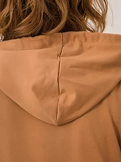 Women's Casual Dress Hoodie Dress Long Dress Maxi Dress Fashion Daily Outdoor Home Vacation Crew Neck Pocket Pure Color Pure Color Loose Fit Black Brown Army Green M L XL XXL -HANs Plus Size Style Shop csrbdn1693294407502