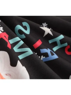 Women's Christmas Midi Dress Black Red Sleeveless Santa Claus Print Spring Summer Spaghetti Strap 2022 S M L XL 2XL -HANs Plus Size Style Shop cuasgo1667980448860