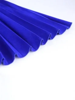 Women's Plus Size Curve Party Dress Work Dress Swing Dress Plain Long Dress Maxi Dress Long Sleeve Pleated Ruffle Crew Neck Fashion Party Blue Fall Winter XL XXL 3XL 4XL -HANs Plus Size Style Shop djmhhr1694425974260