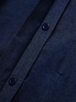 Women's Shirt Dress Casual Dress Shift Dress Midi Dress Outdoor Winter Dress Daily Polyester Basic Casual Shirt Collar Button Pocket Long Sleeve Winter Fall Spring 2023 Regular Fit Black Navy Blue -HANs Plus Size Style Shop dljefp1683610994375