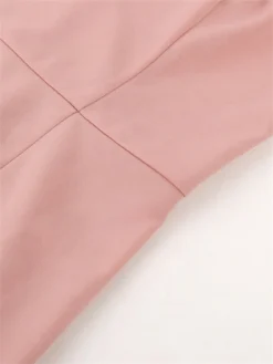 Women's Plus Size Curve Party Dress Cocktail Dress Bodycon Plain Midi Dress Sleeveless Ruffle Backless One Shoulder Fashion Party Pink Fall Winter XL XXL 3XL 4XL -HANs Plus Size Style Shop dpvkmq1694425966720