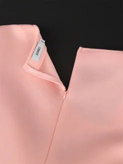 Women's Plus Size Curve Party Dress Swing Dress A Line Dress Color Block Midi Dress Long Sleeve Bow V Neck Fashion Party Pink Fall Winter XL XXL 3XL 4XL -HANs Plus Size Style Shop dsvazo1694165779028