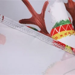 Women's Christmas Knee Length Dress Gray White Black Red Brown Long Sleeve Print Bow Print Fall Winter V Neck Casual Vintage2021 S M L XL XXL 3XL -HANs Plus Size Style Shop efdupi1629971762705