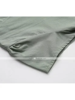 Women's Casual Dress T Shirt Dress Tee Dress Shift Dress Midi Dress Black Yellow Pink Short Sleeve Pure Color Patchwork Summer Spring V Neck Basic Vacation Summer Dress Spring Dress Loose Fit 2022 S -HANs Plus Size Style Shop ejgttu1626926355401