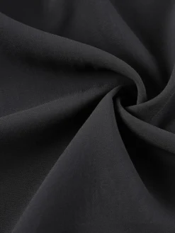 Women‘s Plus Size Curve Work Dress Chiffon Dress Swing Dress Fashion Midi Dress Layered Fake Two Piece Crew Neck 3/4 Length Sleeve Plain Regular Fit Black Red Navy Blue Summer Spring -HANs Plus Size Style Shop epabdn1691042507558