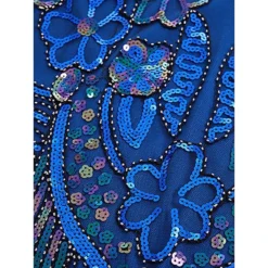 Women's Retro 1920s Fringe Dress Midi Dress Party Halloween Sequins Tassel Fringe Floral V Neck Sleeveless Regular Fit Spring Fall 2023 Black Pink S M L XL -HANs Plus Size Style Shop fezuke1692849152718