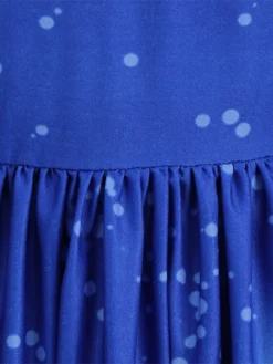 Women's Christmas Swing Dress Vintage Dress Mini Dress Blue Long Sleeve Santa Claus Ruched Winter Fall Autumn Crew Neck Vintage Outdoor Vacation 2022 S M L XL XXL 3XL -HANs Plus Size Style Shop gcainv1667470446838