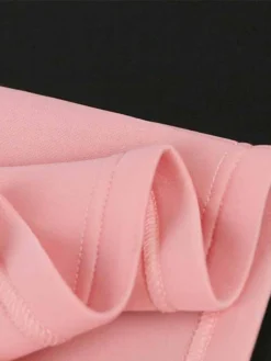 Women‘s Plus Size Curve Party Dress Solid Color V Neck Half Sleeve Spring Fall Elegant Formal Knee Length Dress Formal Party Dress -HANs Plus Size Style Shop gdhejg1665286576283