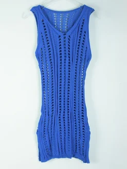 Women's Casual Dress Sheath Dress Sundress Mini Dress Black And White Black White Sleeveless Pure Color Hollow Out Summer Spring V Neck Fashion 2023 S M L XL -HANs Plus Size Style Shop glvgcy1671704888921