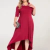 Women‘s Plus Size Curve Party Dress Swing Dress Formal Dress Solid Color Midi Dress Half Sleeve Hollow Out Plus High Low V Neck Elegant Party Black White Summer Spring L XL XXL 3XL 4XL