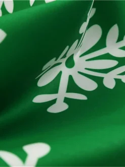 Women's Christmas Knee Length Dress Blue Green Red Sleeveless Print Bow Print Fall Winter Round Neck Casual Vintage2021 S M L XL XXL -HANs Plus Size Style Shop hdgrnd1630045080055