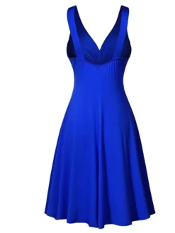 Women's Casual Dress Summer Dress Pleated Dress Plain Ruched Backless Strap Mini Dress Active Fashion Outdoor Street Sleeveless Regular Fit Black Yellow Wine Summer Spring S M L XL XXL -HANs Plus Size Style Shop huzeoq1678361292336