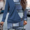 Women's Casual Dress Plaid Dress Sweatshirt Dress Geometric Plaid Patchwork Print Crew Neck Mini Dress Fashion Streetwear Outdoor Daily Long Sleeve Loose Fit Royal Blue Blue Fall Winter S M L XL XXL