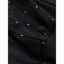 Women's Plus Size Curve Party Dress Cocktail Dress Sheath Dress Solid Color Midi Dress Long Sleeve Mesh Patchwork Crew Neck Fashion Party Black Fall Winter L XL XXL 3XL 4XL -HANs Plus Size Style Shop itzsyv1695645448256