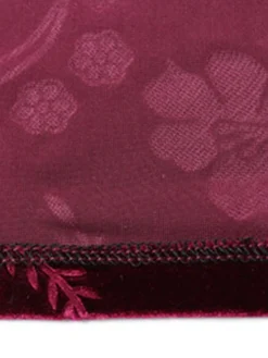 Women‘s Plus Size Curve Party Dress Cocktail Dress Wedding Guest Dress Midi Dress Wine Blue Purple 3/4 Length Sleeve Pure Color Jacquard Spring Fall Winter V Neck Fashion Winter Dress Wedding Guest -HANs Plus Size Style Shop jaxiim1691400088070