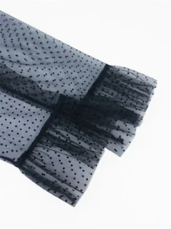 Women‘s Plus Size Curve Party Dress Cocktail Dress Wedding Guest Dress Midi Dress Yellow Long Sleeve Color Block Mesh Summer Spring Fall Stand Collar Fashion Wedding Guest Vacation Fall Dress 2023 -HANs Plus Size Style Shop jphrwd1691564238793