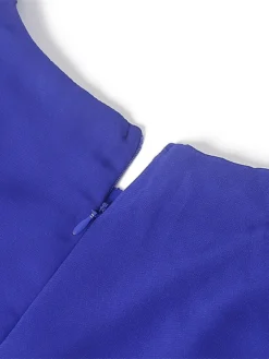 Women‘s Plus Size Curve Party Dress Lace Dress Sheath Dress Solid Color Long Dress Maxi Dress 3/4 Length Sleeve Lace Crew Neck Fashion Party Pink Blue Summer Spring L XL XXL 3XL -HANs Plus Size Style Shop kiwzio1677652740984