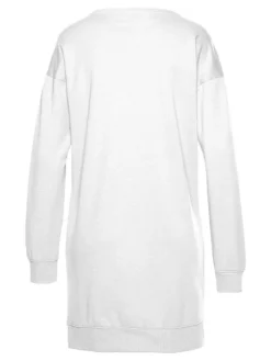 Women's Casual Dress Sweatshirt Dress Winter Dress Letter Pocket Print Crew Neck Mini Dress Fashion Streetwear Outdoor Daily Long Sleeve Loose Fit Black White Pink Fall Winter S M L XL XXL -HANs Plus Size Style Shop lddcok1694502425879