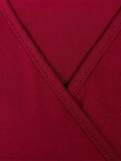 Women's Plus Size Party Dress Cocktail Dress Wedding Guest Dress Midi Dress Black Wine Blue Long Sleeve Pure Color Lace Up Spring Fall Winter V Neck Fashion Winter Dress Wedding Guest Birthday 2023 -HANs Plus Size Style Shop ldtigc1691738725126