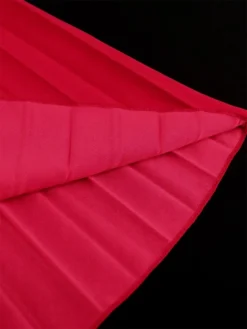 Women's Plus Size Curve Party Dress Cocktail Dress Swing Dress Plain Midi Dress Half Sleeve Pleated One Shoulder Fashion Party Red Fall Winter XL XXL 3XL 4XL -HANs Plus Size Style Shop lefmad1694425976402