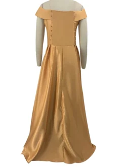 Women's Plus Size Party Dress Solid Color Off Shoulder Ruched Sleeveless Fall Winter Sexy Formal Prom Dress Maxi Long Dress Party Date Dress -HANs Plus Size Style Shop lfcjvb1647514373836