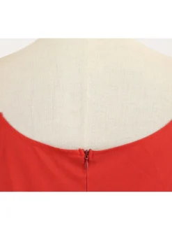 Women's Christmas Midi Dress Black Red Sleeveless Santa Claus Print Spring Summer Spaghetti Strap 2022 S M L XL 2XL -HANs Plus Size Style Shop lxysua1667980443962