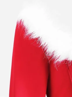 Women‘s Christmas Retro Elegant Vintage Dress Midi Dress Party Patchwork Button Plain Square Neck Long Sleeve Regular Fit Fall Winter 2023 Red S M L XL -HANs Plus Size Style Shop mcfnhe1694497707546