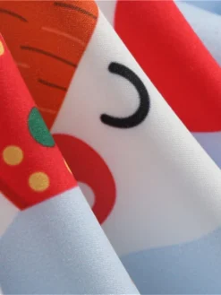 Women's Christmas Knee Length Dress Blue Dusty Blue Royal Blue Black Red Navy Blue Dark Blue Light Blue Short Sleeve Print Print Fall Winter V Neck Casual Vintage2021 S M L XL XXL 3XL -HANs Plus Size Style Shop mklira1629970323905