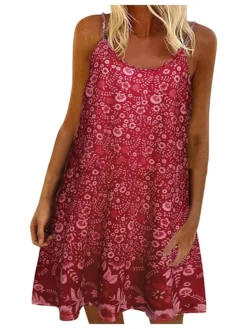 Women's Shift Dress Midi Dress Vintage Purple Vintage Green Vintage Gray Sleeveless Print Print Summer Spring Crew Neck Casual Daily 2023 S M L XL XXL 3XL 4XL 5XL -HANs Plus Size Style Shop moducy1620187129560