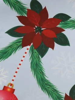 Women's Christmas Casual Dress Swing Dress Midi Dress Blue Purple Royal Blue Light Blue White Long Sleeve Santa Claus Elk Tree Bow Print Winter Fall V Neck Vacation Vintage 2022 S M L XL -HANs Plus Size Style Shop mwfgyh1666927313046