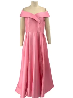 Women's Plus Size Party Dress Solid Color Off Shoulder Ruched Sleeveless Fall Winter Sexy Formal Prom Dress Maxi Long Dress Party Date Dress -HANs Plus Size Style Shop nczpzj1647514374684