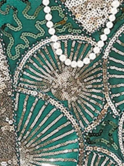 Women‘s Halloween Dress Retro Elegant Vintage Dress Midi Dress Party Sequins Tassel Fringe Geometric V Neck Sleeveless Regular Fit Summer Spring 2023 Black Red XS S M L -HANs Plus Size Style Shop ngmrex1676625838228