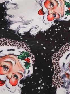 Women's Christmas Swing Dress Vintage DressKnee Length Dress Blue Red Navy Blue Black Long Sleeve Plaid Santa Claus Elk Bow Print Fall Winter V Neck Vacation Vintage 2022 S M L XL XXL 3XL -HANs Plus Size Style Shop nhiwpb1665293397394