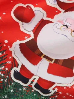 Women's Christmas Swing Dress Vintage DressKnee Length Dress Green Wine Dark Green Fuchsia Red Black Short Sleeve Santa Claus Snowman Snowflake Lace Print Fall Winter V Neck Vacation Vintage 2022 S -HANs Plus Size Style Shop nphvsr1665293364015