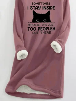 Women's Sweatshirt Dress Casual Dress Mini Dress Warm Fashion Outdoor Holiday Vacation Crew Neck Print Print Loose Fit Purple S M L XL XXL -HANs Plus Size Style Shop ntvljc1697792766556