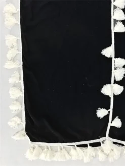 Women's Long Dress Maxi Dress Casual Dress Swing Dress Kaftan Dress Print Fashion Streetwear Outdoor Daily Vacation Tassel Fringe Patchwork Short Sleeve V Neck Dress Loose Fit Black White Light Purple -HANs Plus Size Style Shop nzegcd1676277804924