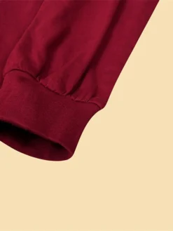 Women's Plus Size Party Dress Cocktail Dress Wedding Guest Dress Midi Dress Black Wine Blue Long Sleeve Pure Color Lace Up Spring Fall Winter V Neck Fashion Winter Dress Wedding Guest Birthday 2023 -HANs Plus Size Style Shop oirtbo1691738727722