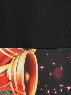 Women's Christmas Knee Length Dress Wine Green Orange Black Red Brown Navy Blue Long Sleeve Print Bow Print Fall Winter V Neck Casual Vintage2021 S M L XL XXL 3XL -HANs Plus Size Style Shop ojinty1629971429027