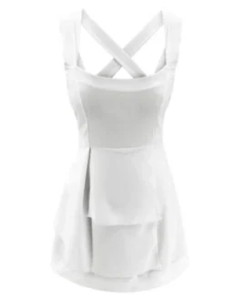 Women's Casual Dress Summer Dress Slip Dress Plain Ruffle Backless Strap Mini Dress Fashion Streetwear Outdoor Daily Sleeveless Slim Black White Summer Spring S M L XL -HANs Plus Size Style Shop oobdxj1681958672390