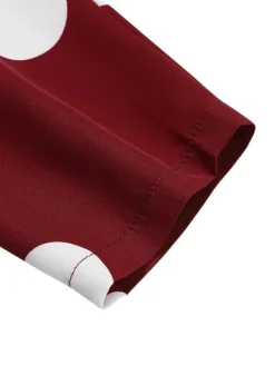 Women's Vintage Dress Kaftan Dress Polka Dot Dress Long Dress Maxi Dress Yellow Wine Navy Blue Long Sleeve Polka Dot Lace Up Spring Fall Winter Crew Neck Muslim Vacation Loose Fit 2023 S M L XL XXL -HANs Plus Size Style Shop owllhd1670928750463