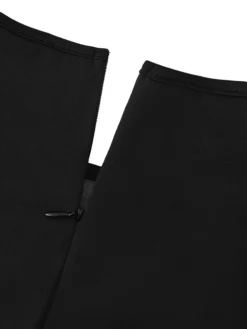 Women‘s Plus Size Curve Party Dress Pure Color Crew Neck Mesh 3/4 Length Sleeve Spring Fall Elegant Maxi Long Dress Formal Party Dress -HANs Plus Size Style Shop oxwujj1677749707866