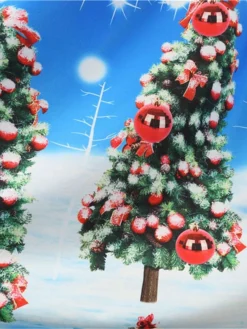 Women's Christmas Knee Length Dress Blue Purple Wine Gray Green Black Red Light Blue Long Sleeve Print Bow Print Fall Winter Round Neck Casual Vintage2021 S M L XL XXL -HANs Plus Size Style Shop ozzwkj1629971943185