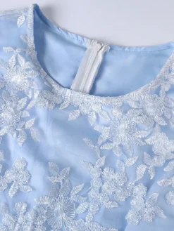 Women‘s Plus Size Curve Sheath Dress Floral Round Neck Lace Half Sleeve Fall Spring Work Vintage Prom Dress Knee Length Dress Party Daily Dress -HANs Plus Size Style Shop pdnr1597661007068